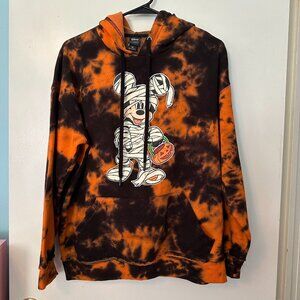 Our Universe Disney Halloween Mickey Mouse Mummy Tie-Dye Hoodie - M Unisex